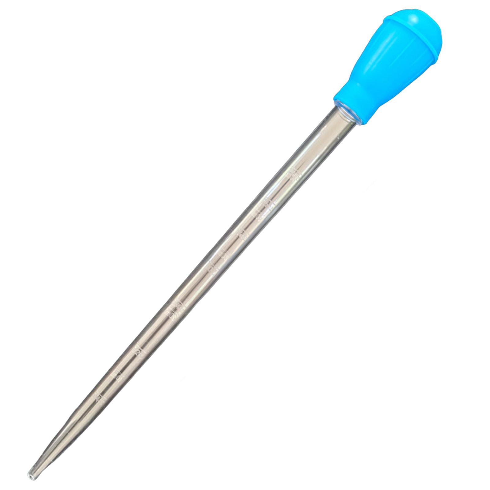 Manual Aquarium Clean Pipette Aquarium Gravel Cleaning Straw Fish Tank Water Changer Dropper Waste Remover with Extension Tube синий