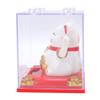 Solar Powered Waving Cat Good Luck Fortune Ornament   Welcoming Decor with Clear Cover
