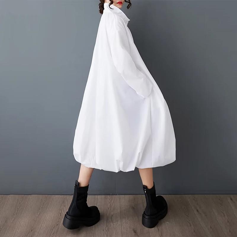 XITAO Loose Vintage Zipper Dress ZMY1056