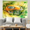 Green Bay Packers Logo Tapestry Hanging for Bedroom,Livingroom, Playroom,Decor Art Room Wall Tapestry Holiday and Birthday Gifts
