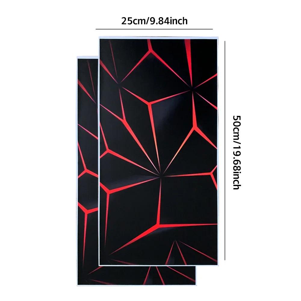 Door Panel Honeycomb Pattern Waterproof Decorative Film Self-adhesive Interior Decoration B Pillar Protector Auto Accessories