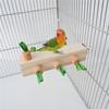 Bird Stand Perch Toy,Bird Cage Accessories for Parakeets Cockatiels Lovebirds Conures Bird Chewing Toy Wooden Perch Stand