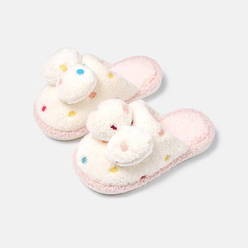 Cheerful Mario Winter Children  s  slippers Indoor Cute Home slippers 24 розовый