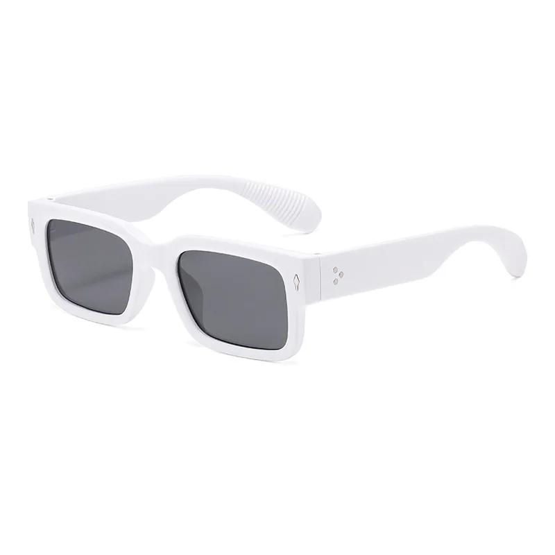 New Rice Nail Square Fashion Sunglasses Men's Small Frame Sunscreen Sunglasses European and American Personalized Sun Glasses