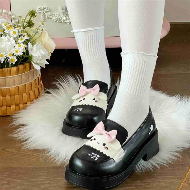 Raised thick-soled cute round head uniform shoes 2025 spring and autumn new original JK super soft Lolita girl college style