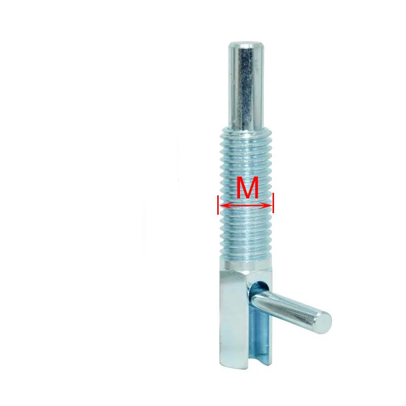 

L Handle Spring Plunger Retractable Indexing Plunger Pin, Stainless Steel Spring Loaded Latch Telescopic Locking Pin KST-C-M6
