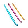3Pcs/set Multicolour Mini Aluminum Alloy Keychain Crochet Hooks DIY Crafts Tools Colored Knitting Needles