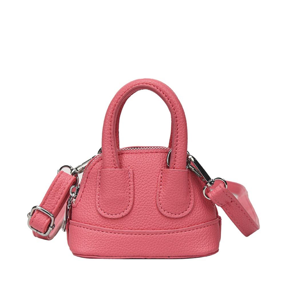 PU Leather Mini Crossbody Bag Korean Style Shell Bag Fashion Shoulder Bag  Girls