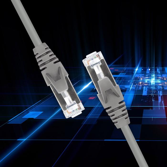 Qoltec Kabel Patchcord FTP | CAT5e | 2 x RJ-45 | 3m | High speed | Gold | Ekranowany
