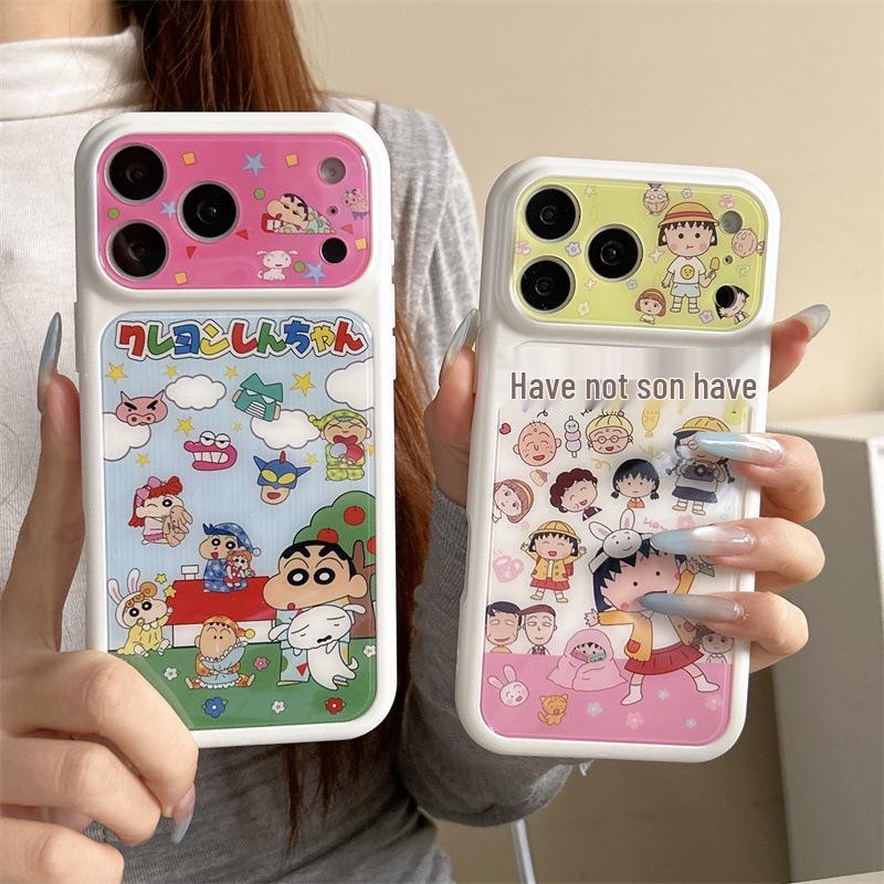 Chibi Maruko-chan & Shin-chan iPhone 17/16 Pro Max & 15 Pro Case for Women