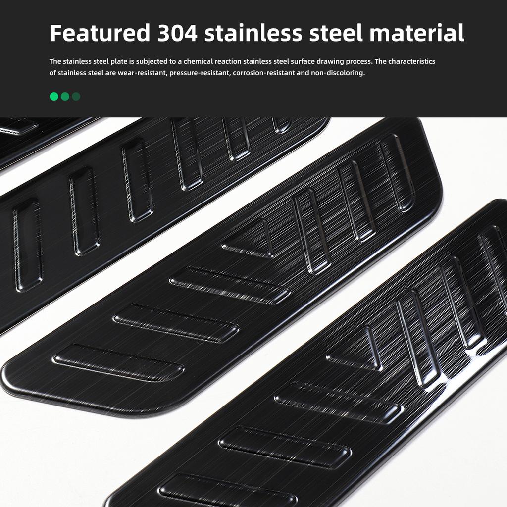 For Tesla Model 3 Y Car Threshold Protection Decorative Strip Stainless Model3 2023 Door Sill Protector Threshold