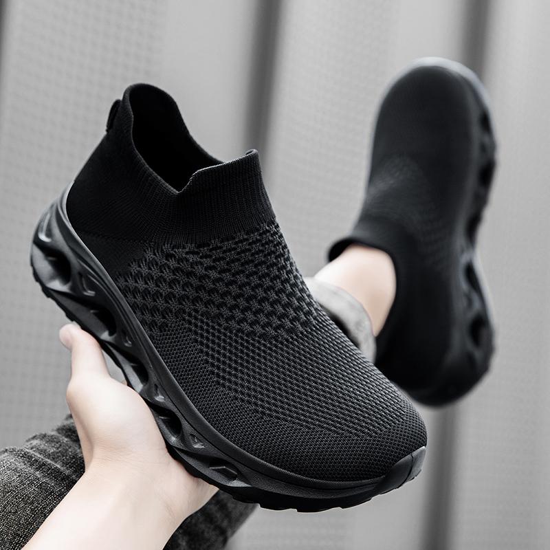 TUINANLE Men's Wide Toe Minimalist Sports Shoes Breathable and Comfortable Barefoot Shoes Breathable Black Fitness Running Women's Sneakers
