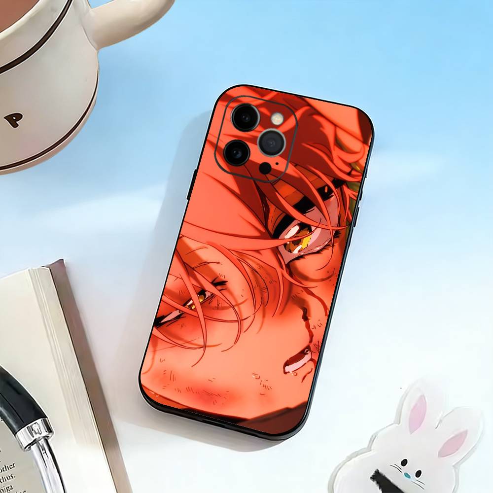 A-Anime Girl Phone Case For iPhone 17, 16,15,14,13,12,11 Plus,Pro Max, Others Soft Black Cover