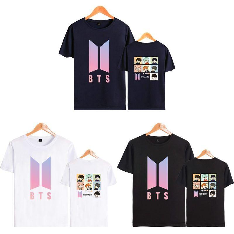 Bts Graphic Printed Modal Tee Oversized Streetwear Shirt For Kpop Fans Summer Casual