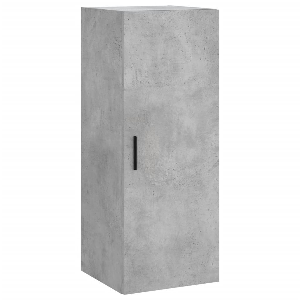 Vidaxl Wysoka Szafka, Szarość Betonu, 34,5X34X180 Cm