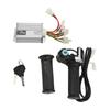 36V 1000W Motor Brushed Speed Controller with Locking Battery Display Throttle Twist Grip for Mini Bike