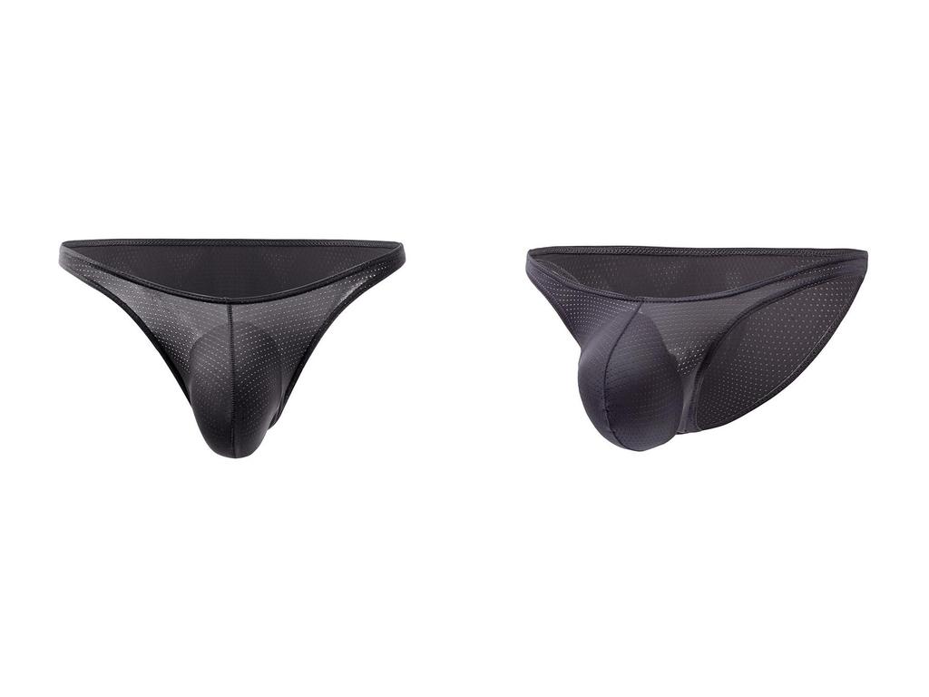 Men's Low-Waist Sexy Breathable Mesh Triangle Briefs Bikini E-091