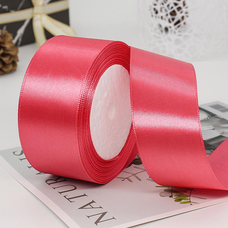 25Yards/Roll 40mm Satin Ribbons DIY Bow Handmade Gift Packing Artificial Silk Roses Crafts Supplies Sewing Accessories Material