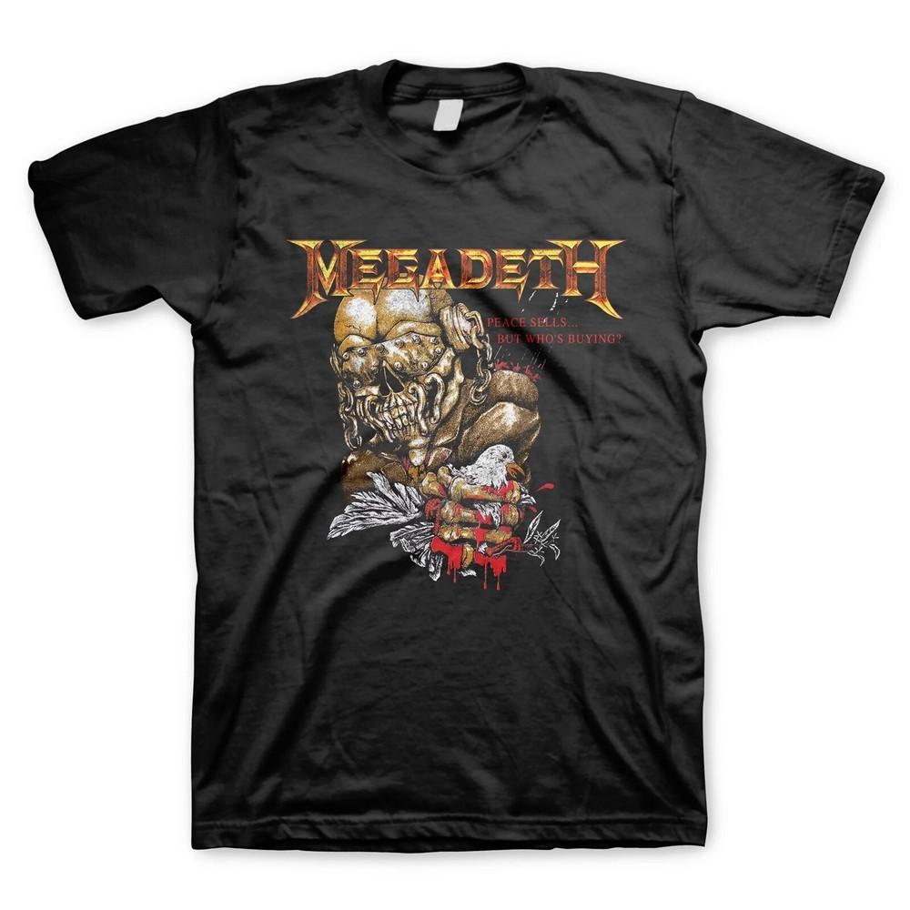 MEGADETH cd lgo PEACE SELLS BIRD VIC RATTLEHEAD Official SHIRT 2XL New rust  Unisex T-Shirt S