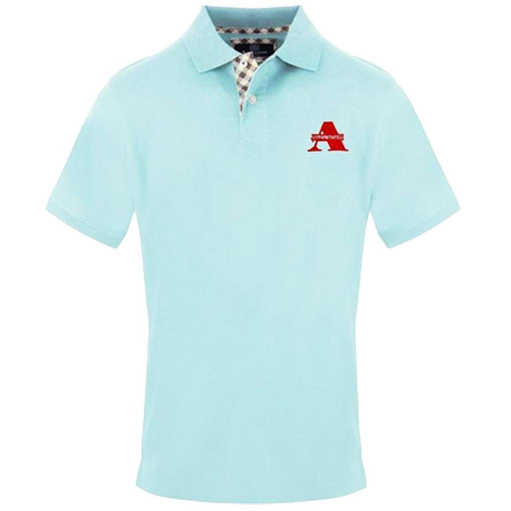 Aquascutum Mens Woven Embroidered Polo Shirt