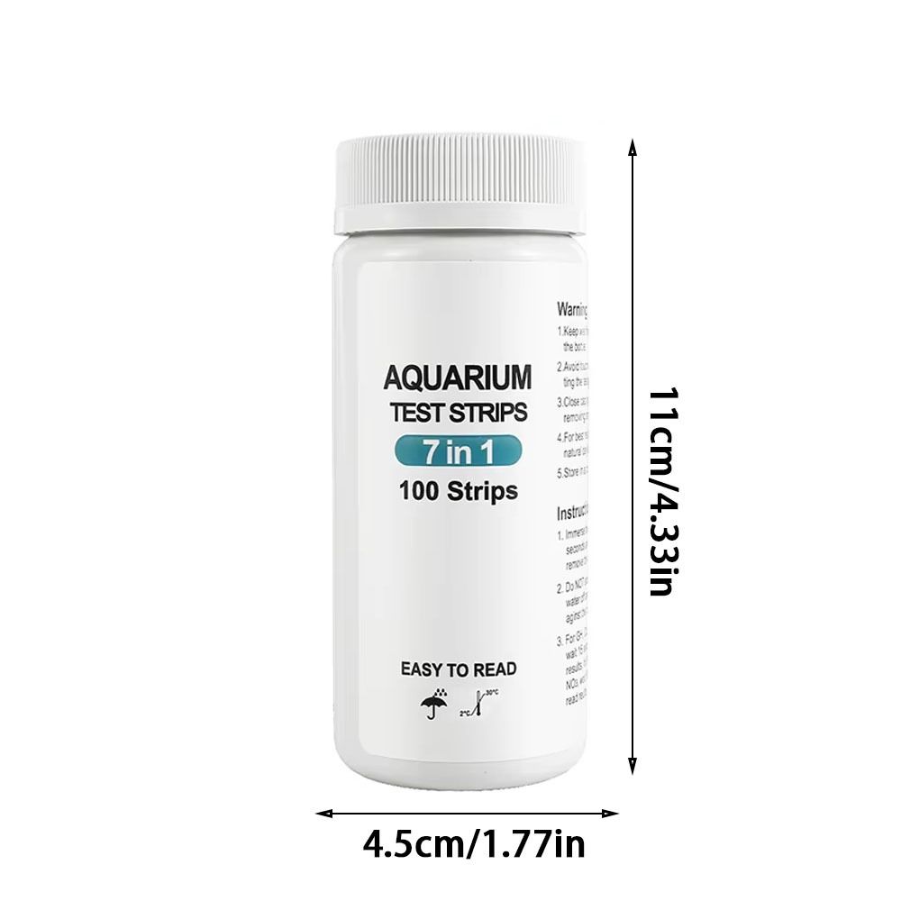 100Pcs 7 In 1 Aquarium Test Strips