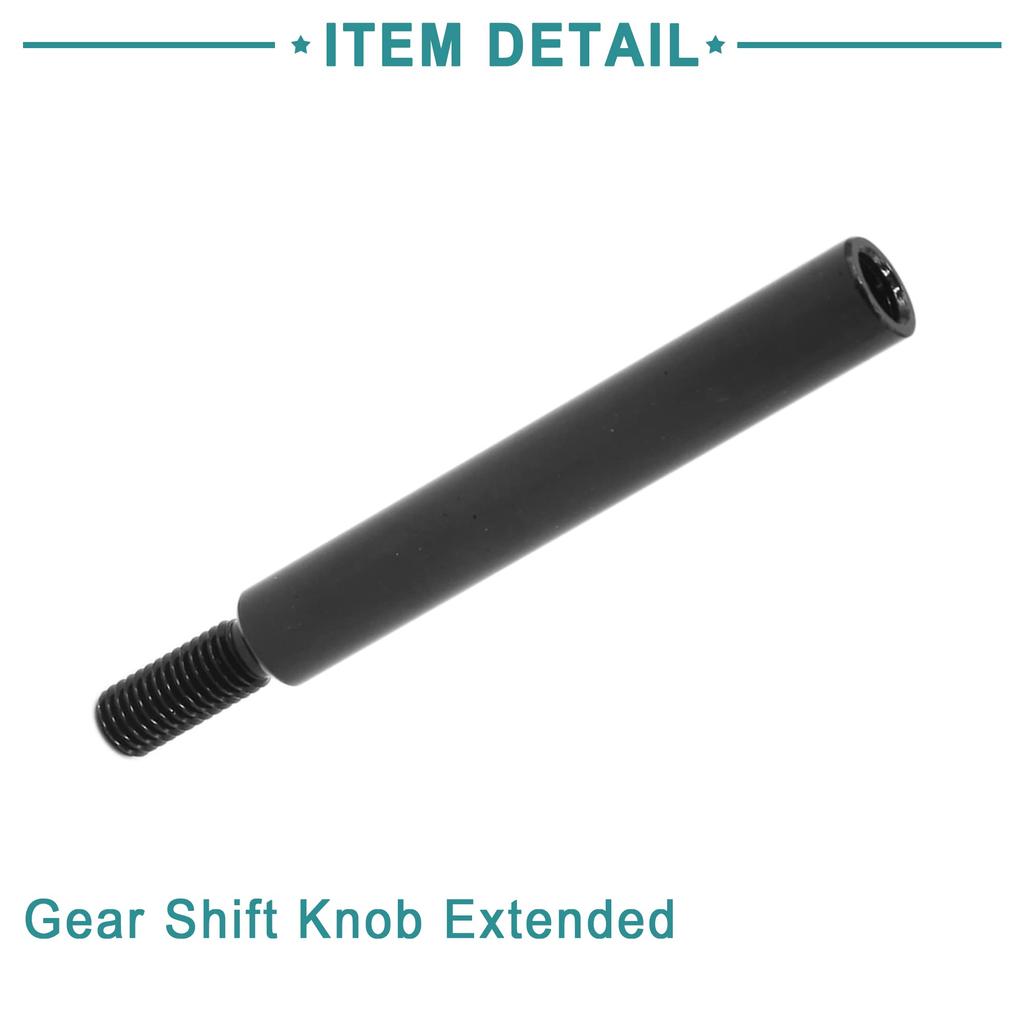 ACROPIX Car Manual Gear Shifter Shift Knob Extension Lever Extension Universal 93mm Black 1pcs