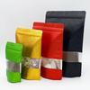 Colorful Embossed Window Standing Aluminum Foil Bag, High-end Moisture-proof and Light Avoiding Sealed Bag, Standing Visible Window Snack Packaging