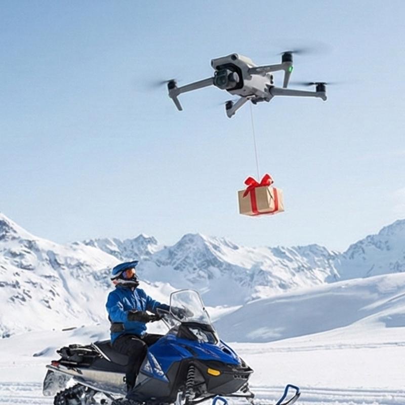 Precisions Payloads Delivery Air Dropping Thrower for Air 3 Drones Landing Gear and Long Release Mechanism