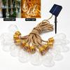 10/16 LED Solar-Lichterkettenbirnen mit Hanfseil Lichterkette Party-Dekoration