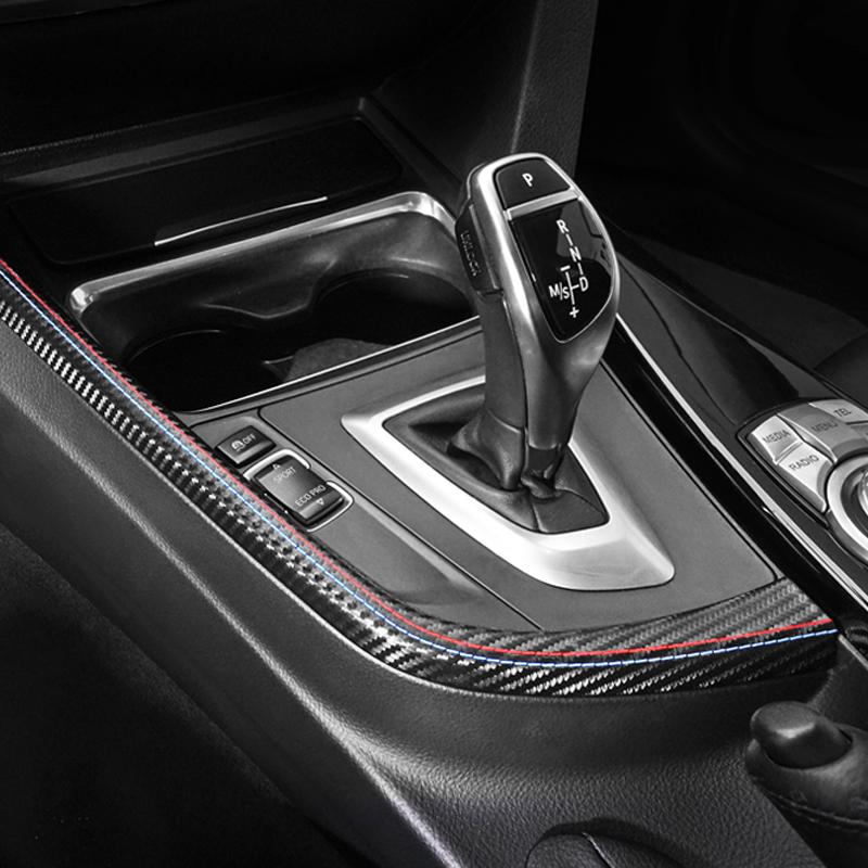 Center Console Gear Shift Panel Side Strip Made of Alcantara For 3 Series F30 F32 F34 M Performance Car Interior Accessories