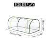 Iron+PE Mini Outdoor Greenhouse Tunnel Flowers Plants Gardening Shelter Winter Rainproof Sun Shade Garden Greenhouses Canopy Kit Awning Random New