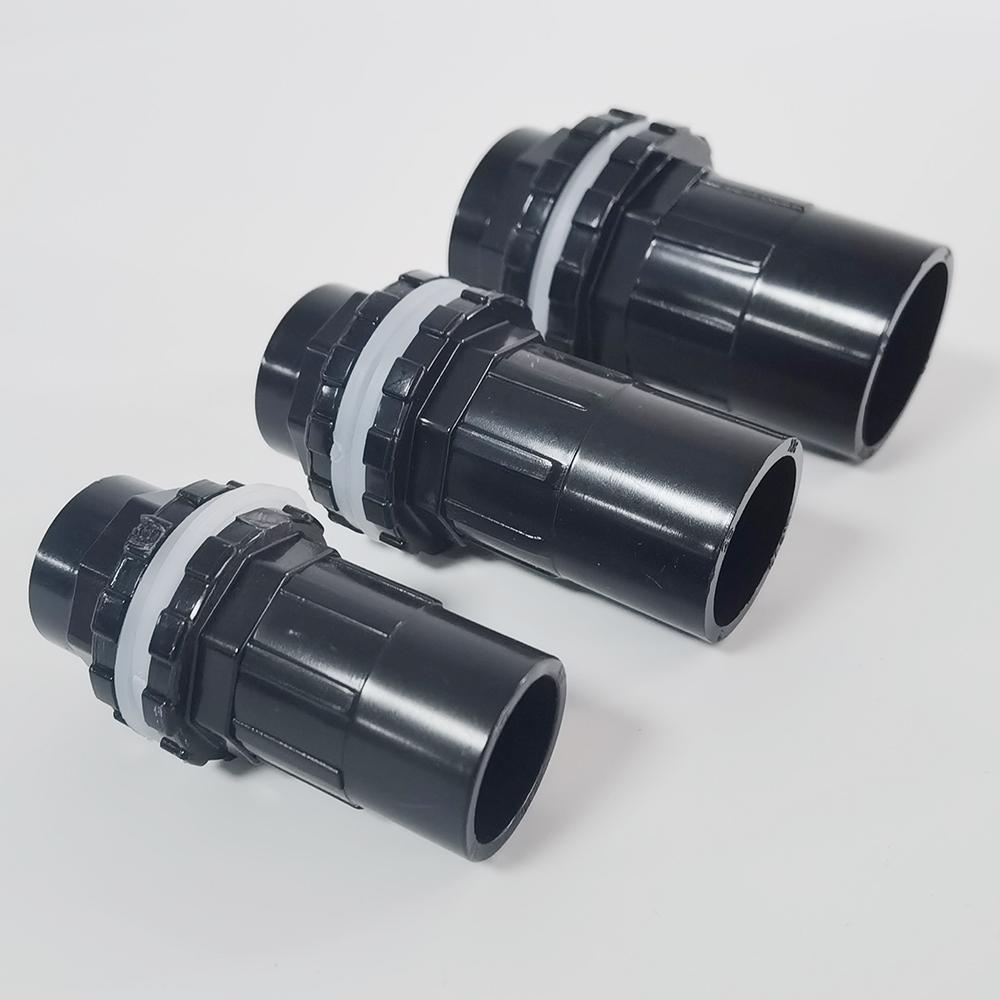 20~32mm Black Aquarium Connector PVC Waterproof Pipe Butt Fish Tank Straight Fitting Joint Fish Tank Tool Accessories IBC S60