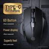 Inphic F1S Three-Mode Rechargeable Silent Wireless Bluetooth Mouse for Office & Gaming