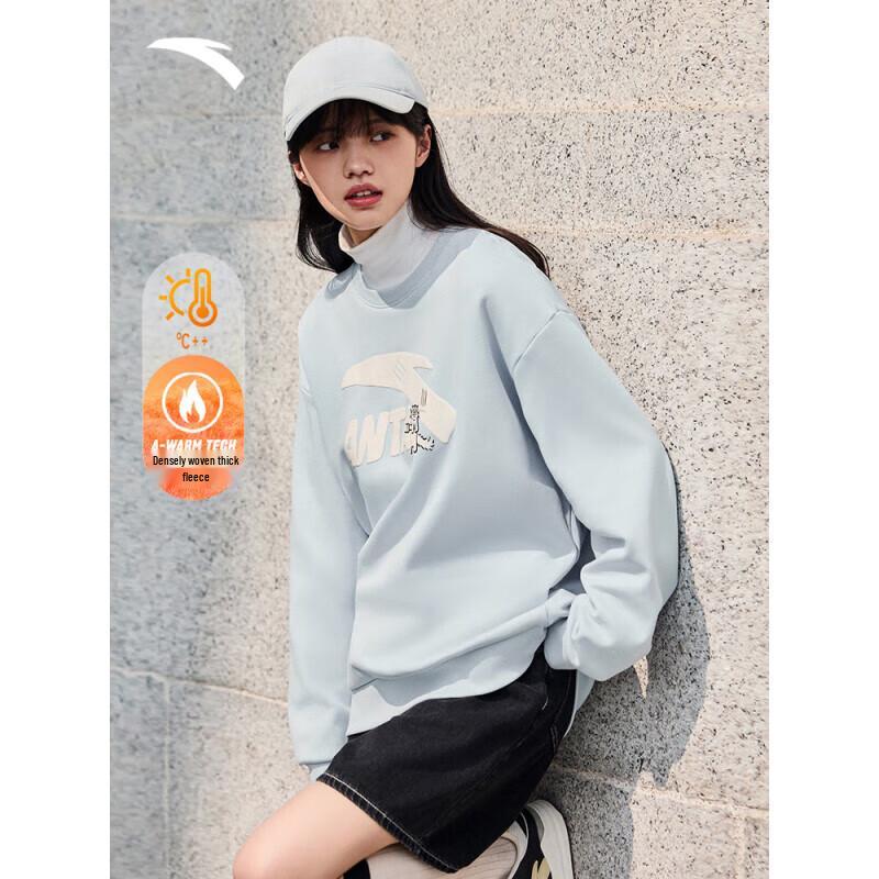 Anta Women s Fleece Lined Crew Neck Sweatshirt 2XL