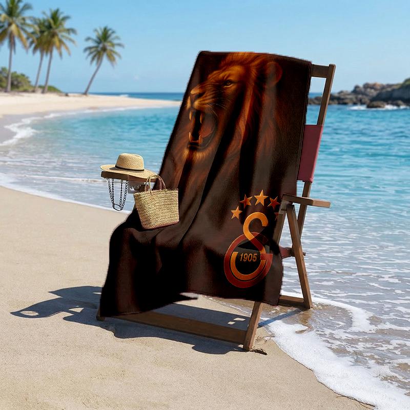 Galatasaray Fashion Beach Towel: Ideal for Summer Adventures Soft, absorbent and quick drying suitable for swimming and bathing