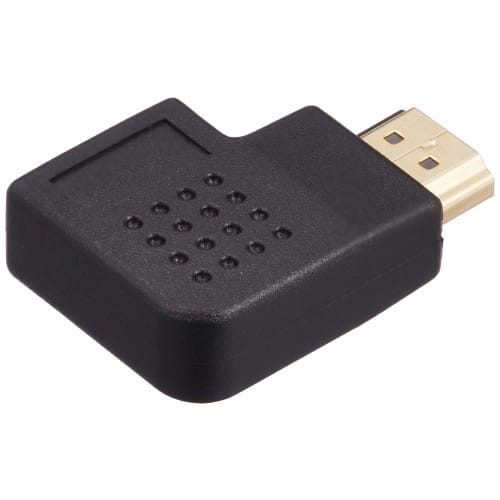 ELECOM HDMI Extension Connector L Shape [Right Direction] HDMI (Female) - HDMI (Male) Black AD-HDAAB03BK