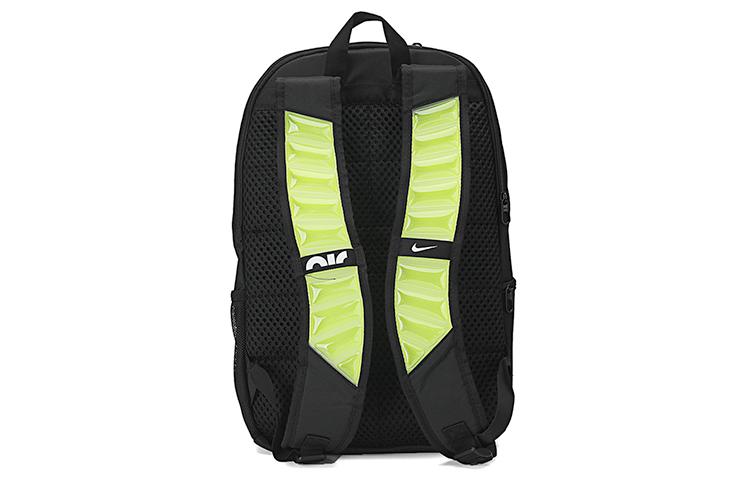 Men's Backpack Nike Polyamide Backpack Regular Unisex Black/Neon Green