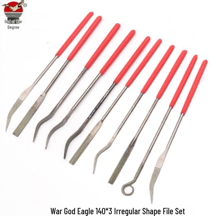 Eagle Shaped Diamond Alloy File Set, 3x140mm War God Eagle Alien Files