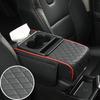 Boîte d'accoudoir de voiture Épaissir Coussin de hauteur Repose-bras Coussin avec poche Porte-gobelet pour mouchoirs Coton à mémoire de forme Support de coude Coussin de hauteur