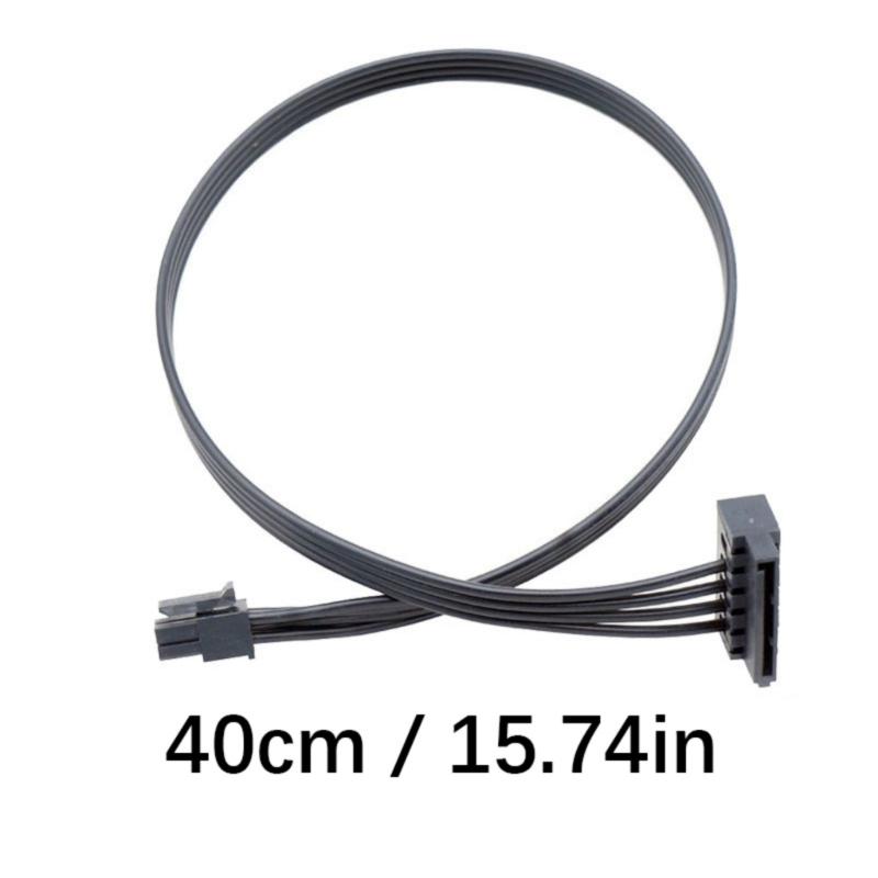 4Pin Female To 15Pin 15Pin Power Cable 15Pin Extension Cord Hard Drive Disk Power Supply Cable Adapter For PC Desktop