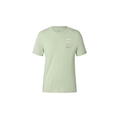 Koszulka z krótkim rękawem z nadrukiem logo poczwórnego Swoosh Męskie Topy Zielony DC2716-330