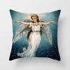 Christmas Angel Santa Claus Pillow Cover Holiday Home Decor Sofa Cushion Cushion Cover