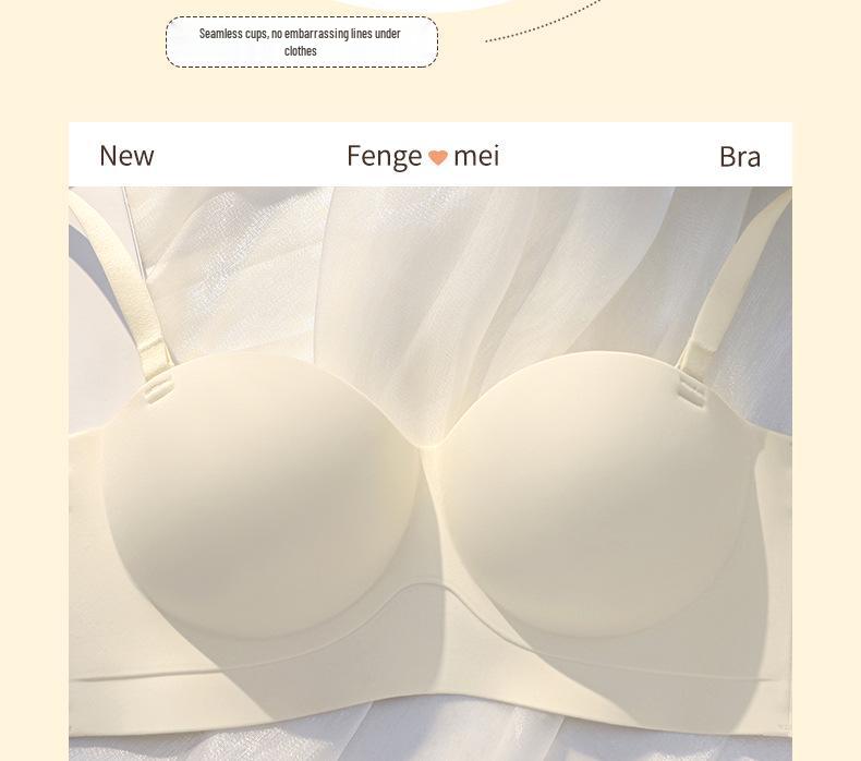 Women's Seamless Push-Up Strapless Bra with Side Support for Small Busts