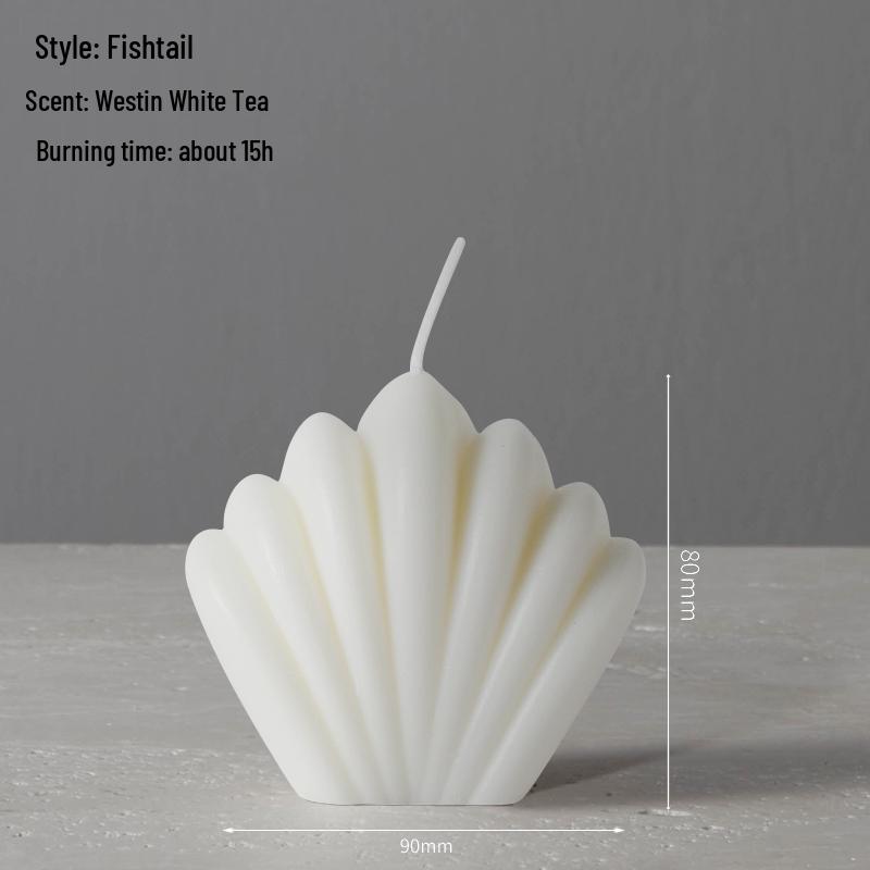 Smokeless White Retro Scented Candle for Weddings & Home Decor