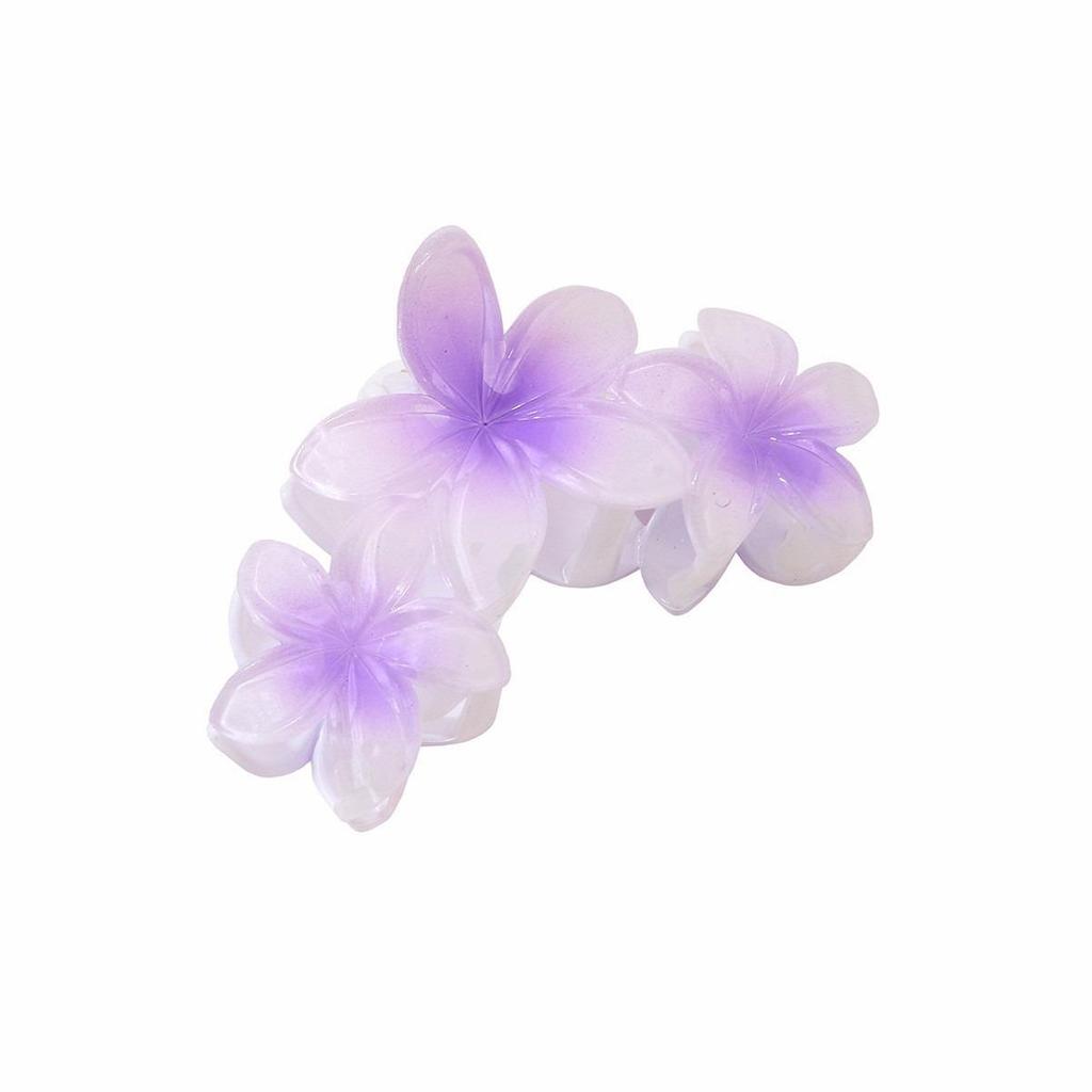 Retro Floral Petal Claw Hair Clip for Women - Large Volume Flower Hair Accessory