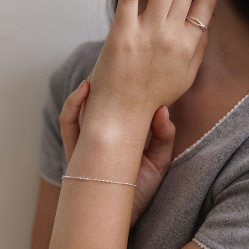 Tatiana (925 Silver) Triple Ball Chain Bracelet BR1801