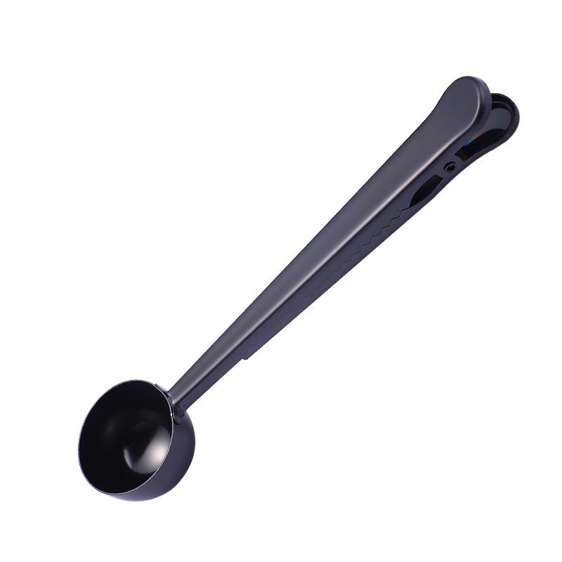 Practical Coffee Utensils Long Handle Clip Coffee Spoon Suit Home Kitchen Milk Powder Liquid Seasoning Sealed Measuring Spoon