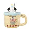 Birthday gift girls give girlfriends cartoon animal cake mug home creative water cup girl straw cup