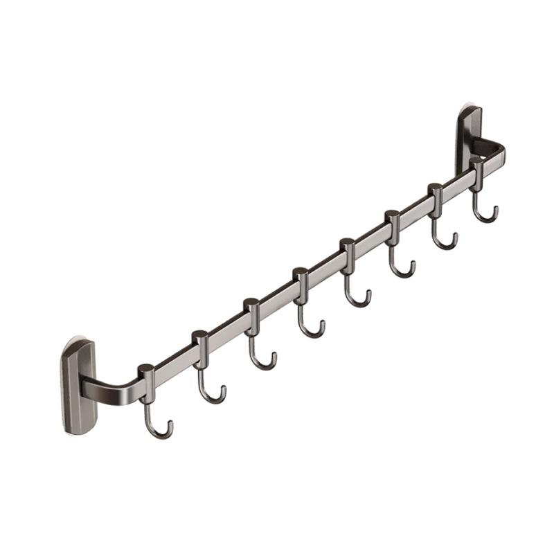 Kitchen Hook No Punching Hanging Rod, Kitchen Rack, Spatula, Spoon, Hanger, Row Hook, Wall-mounted Storage