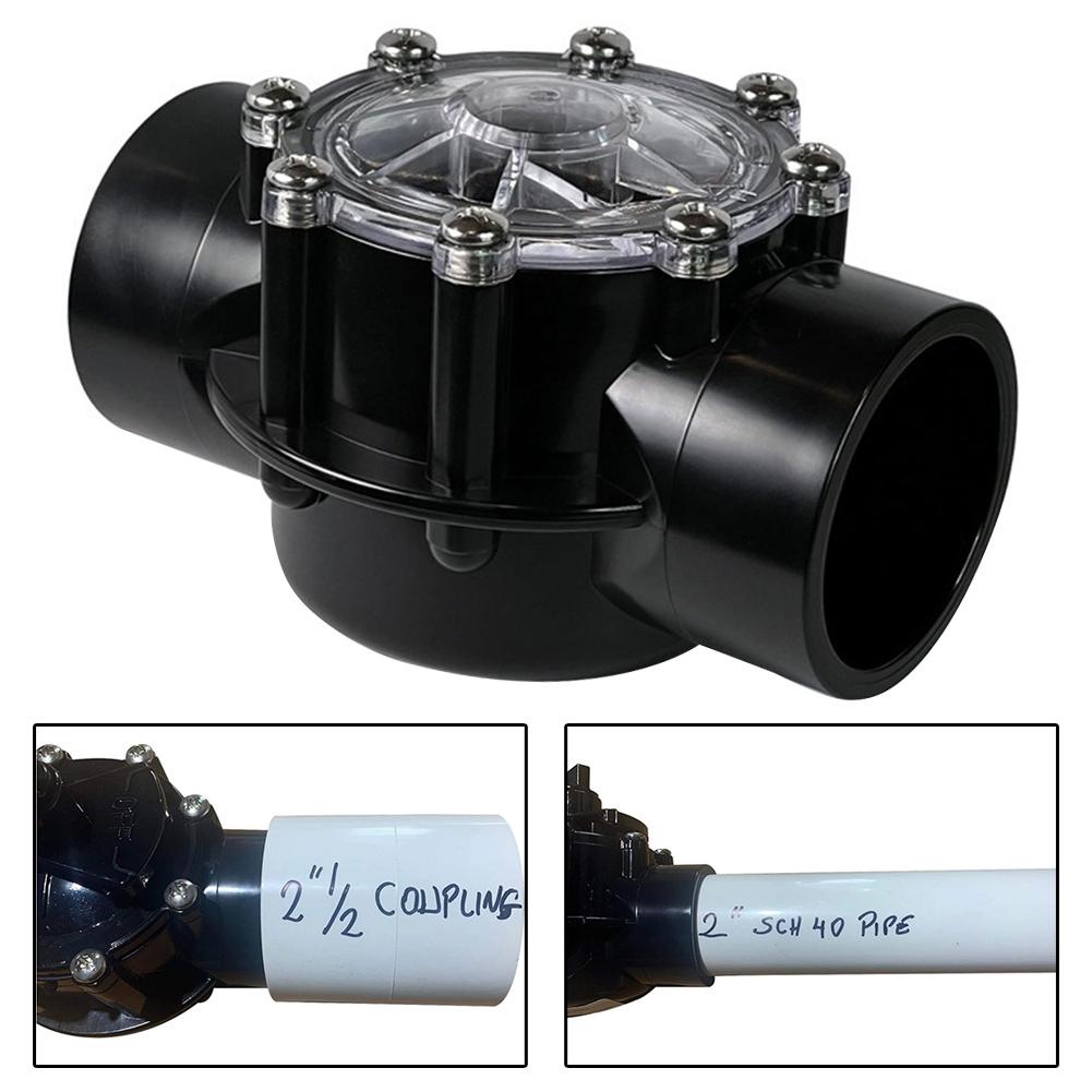 1pcs 7056 Check Valve 180 Degree 2-Inch To 2.5-Inch Check Valve For Outdoor And Indoor Pools & Spas Parts Pool Cleaning Tools